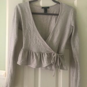 Forever 21 Peplum Wrap Sweater
